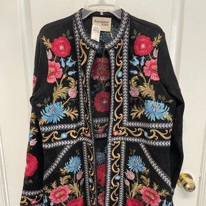 Beautiful Embrioded New Savanna Jane Velvet Jacket Size L